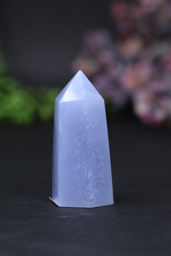 2.1" Blue Lace Agate Tower DD074