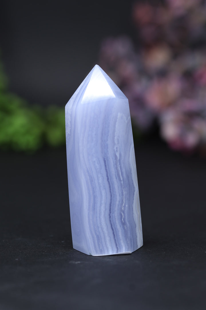 2.4" Blue Lace Agate Tower DD079