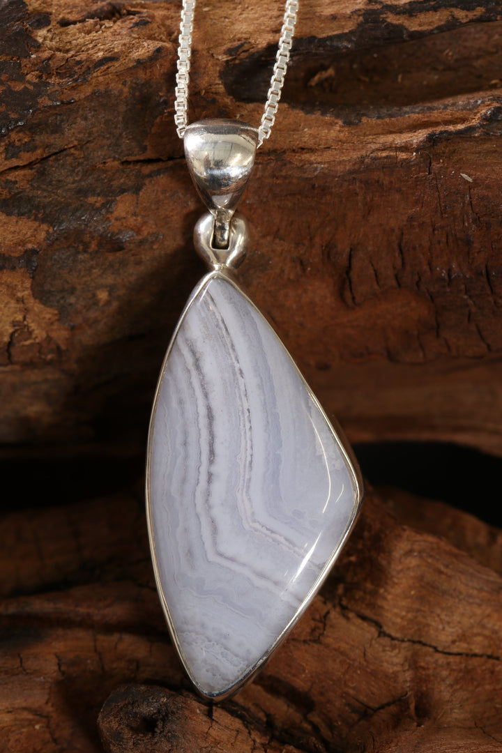 Blue Lace Agate Pendant DS1917