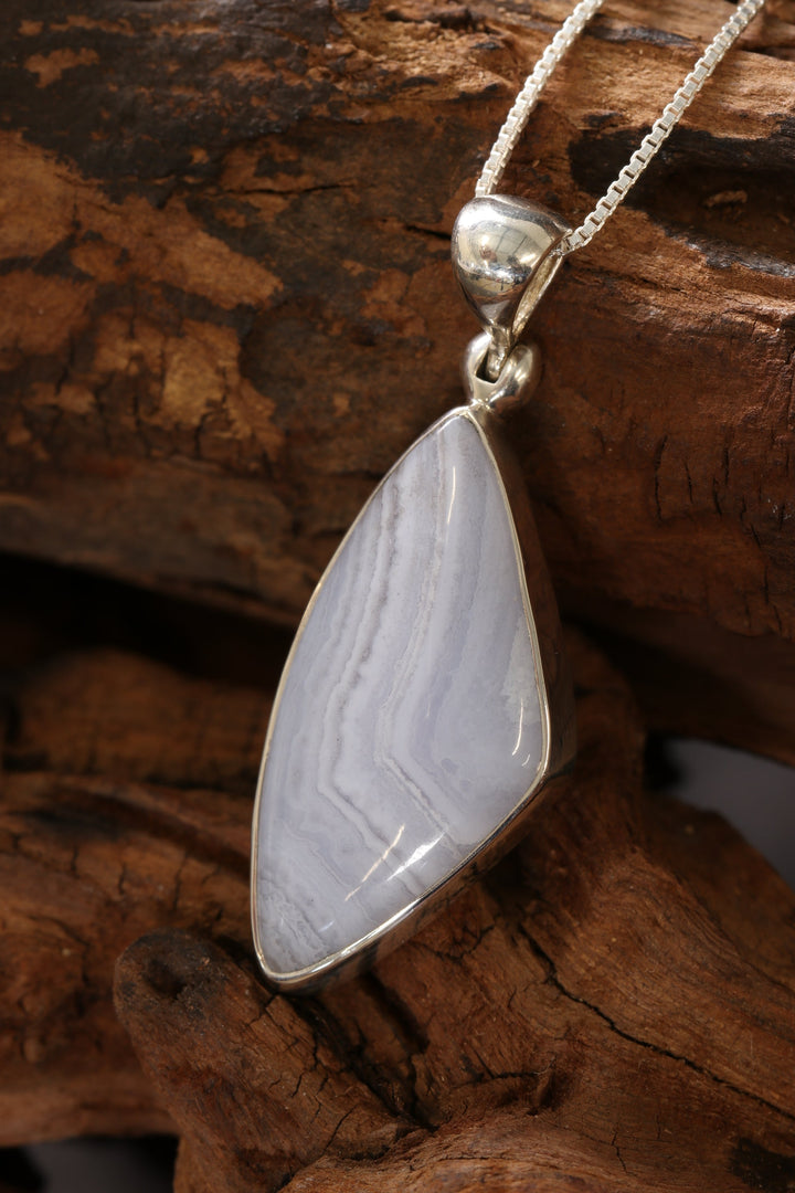 Blue Lace Agate Pendant DS1917