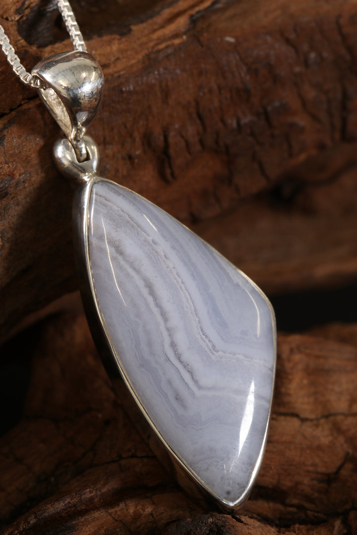 Blue Lace Agate Pendant DS1917