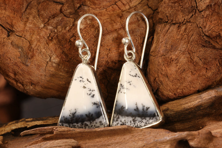 Dendritic Opal Earrings DS1911