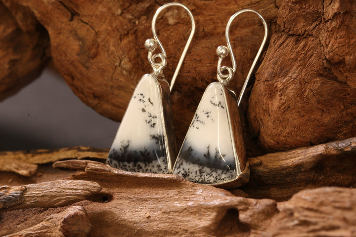 Dendritic Opal Earrings DS1911
