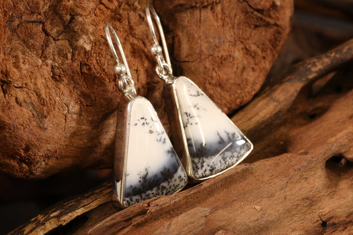 Dendritic Opal Earrings DS1911