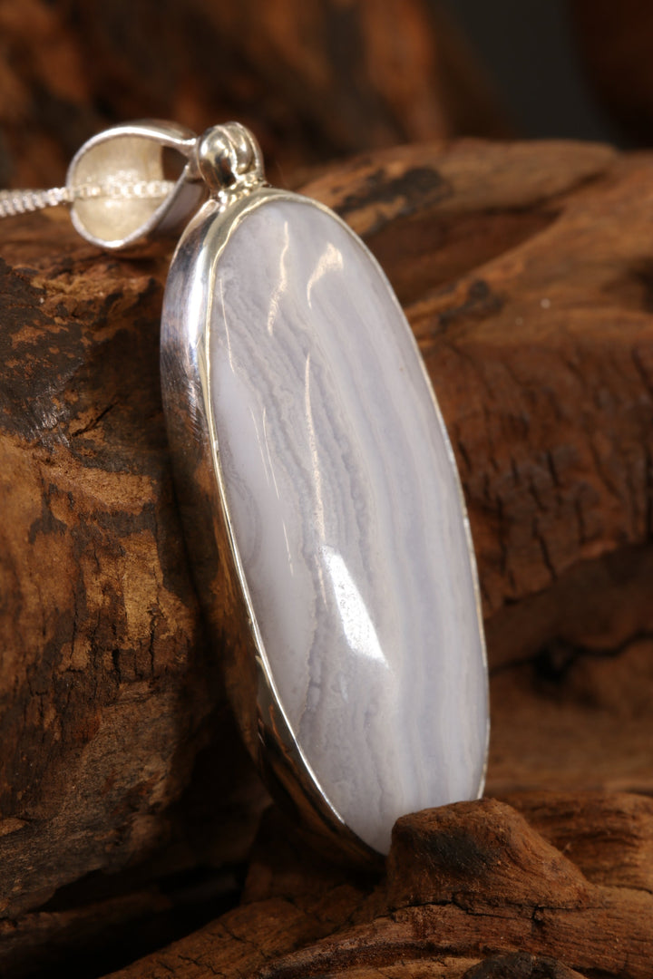 Blue Lace Agate Pendant DS1922