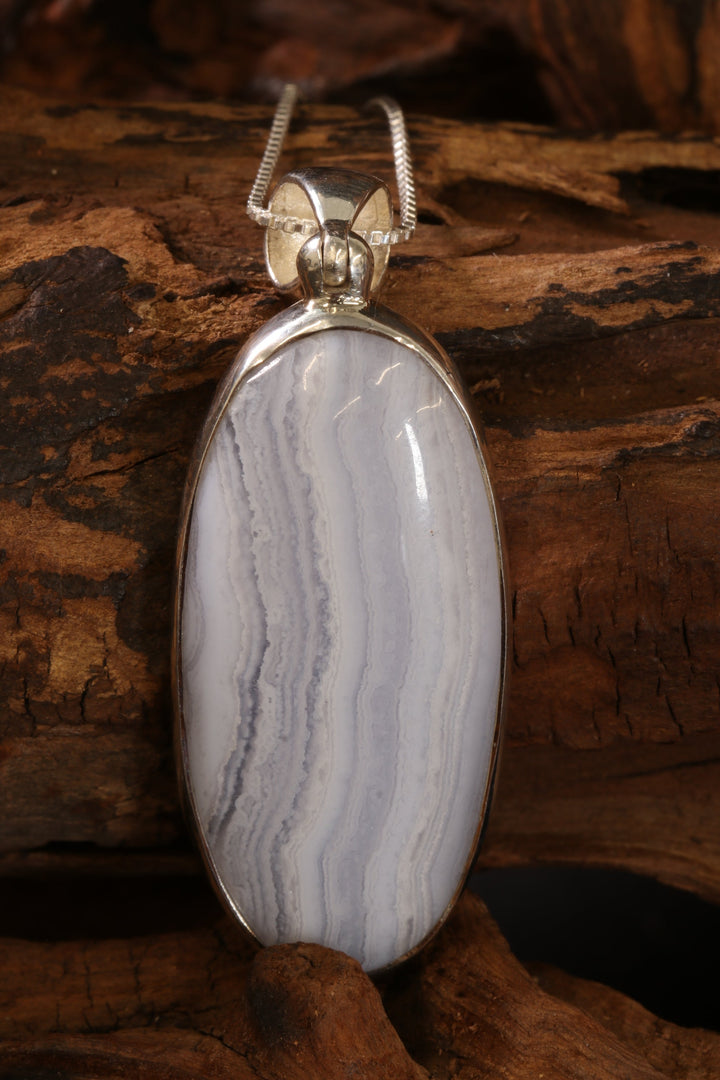 Blue Lace Agate Pendant DS1922