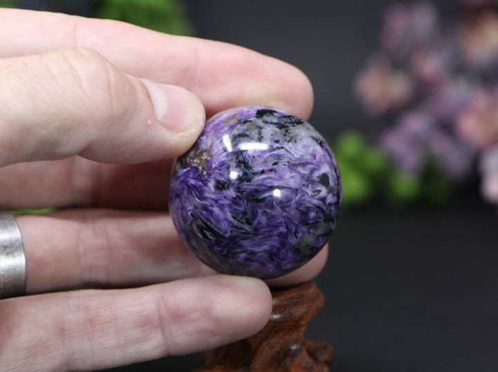 36mm Charoite Sphere DE006