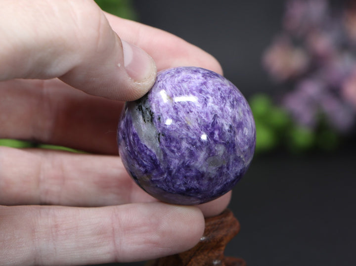 37mm Charoite Sphere DE009