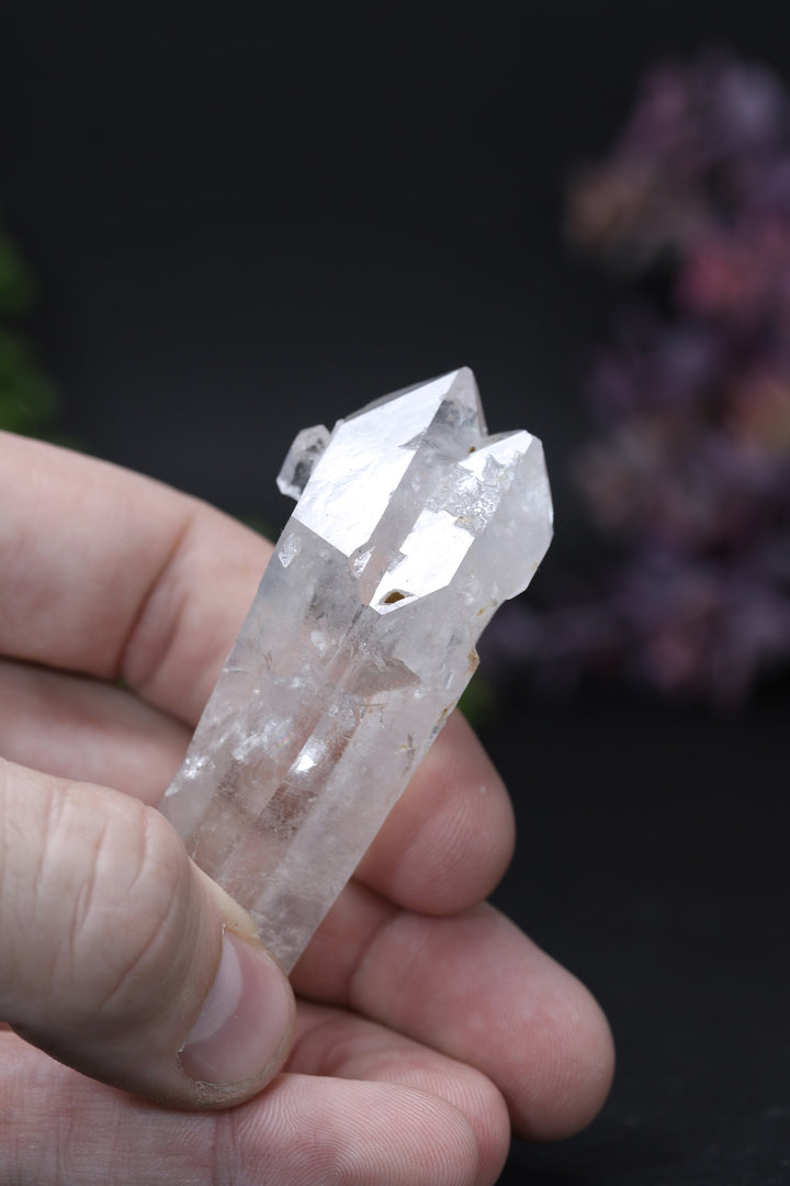 3.5" Double Terminated Colombian Lemurian with Phantoms DE062