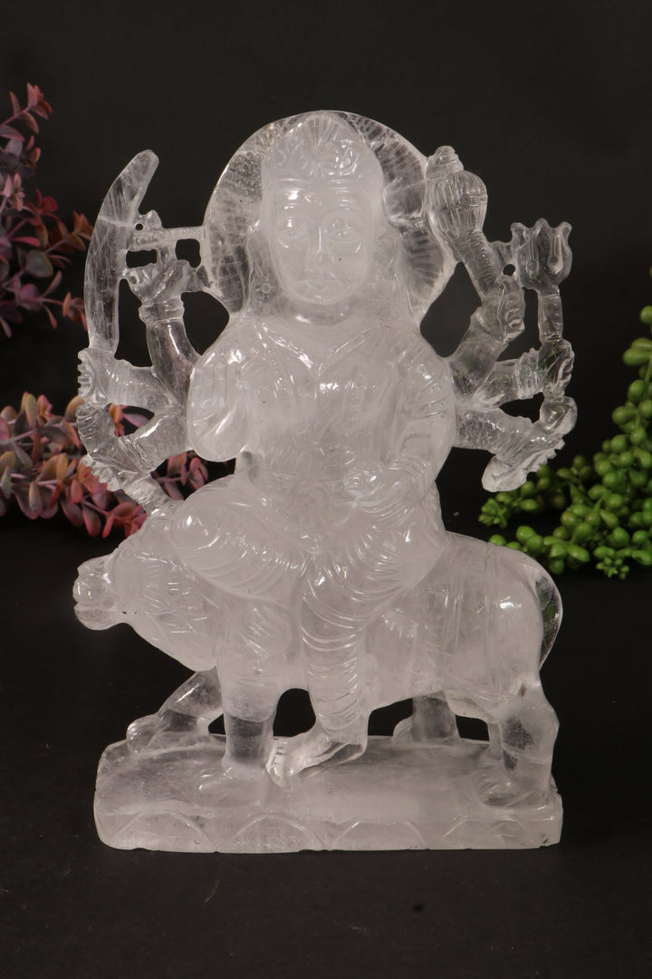 Quartz Durga Carving DM106