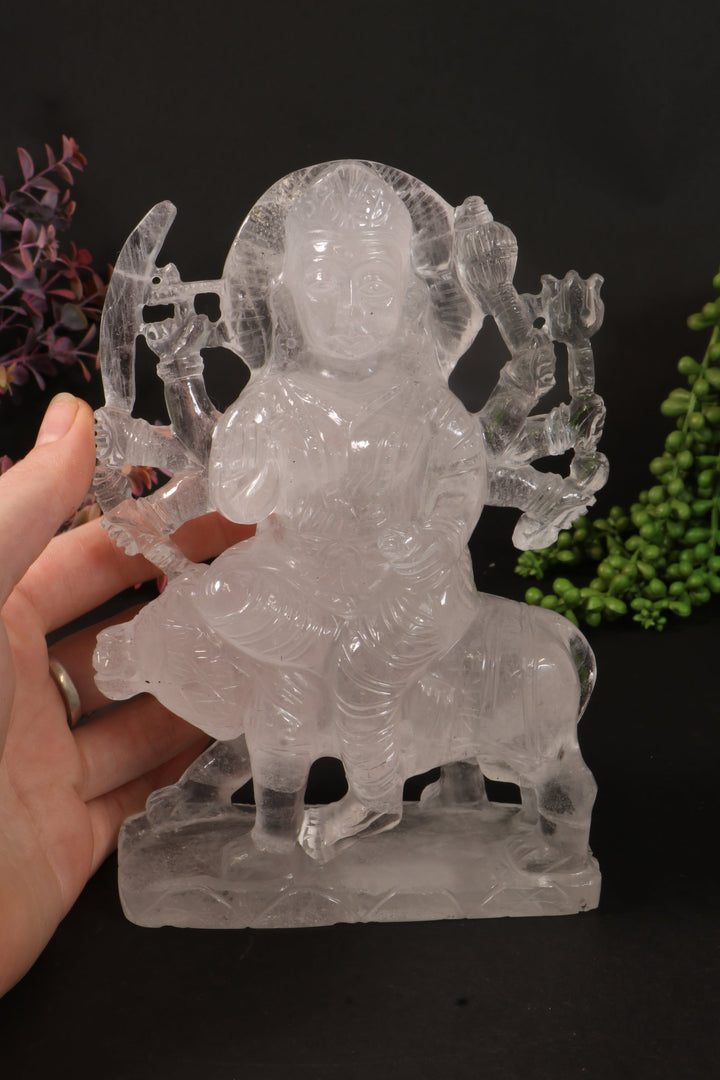 Quartz Durga Carving DM106