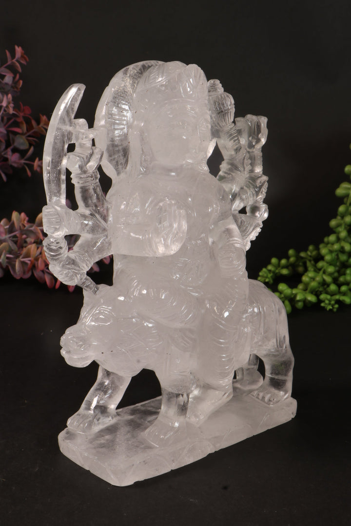 Quartz Durga Carving DM106