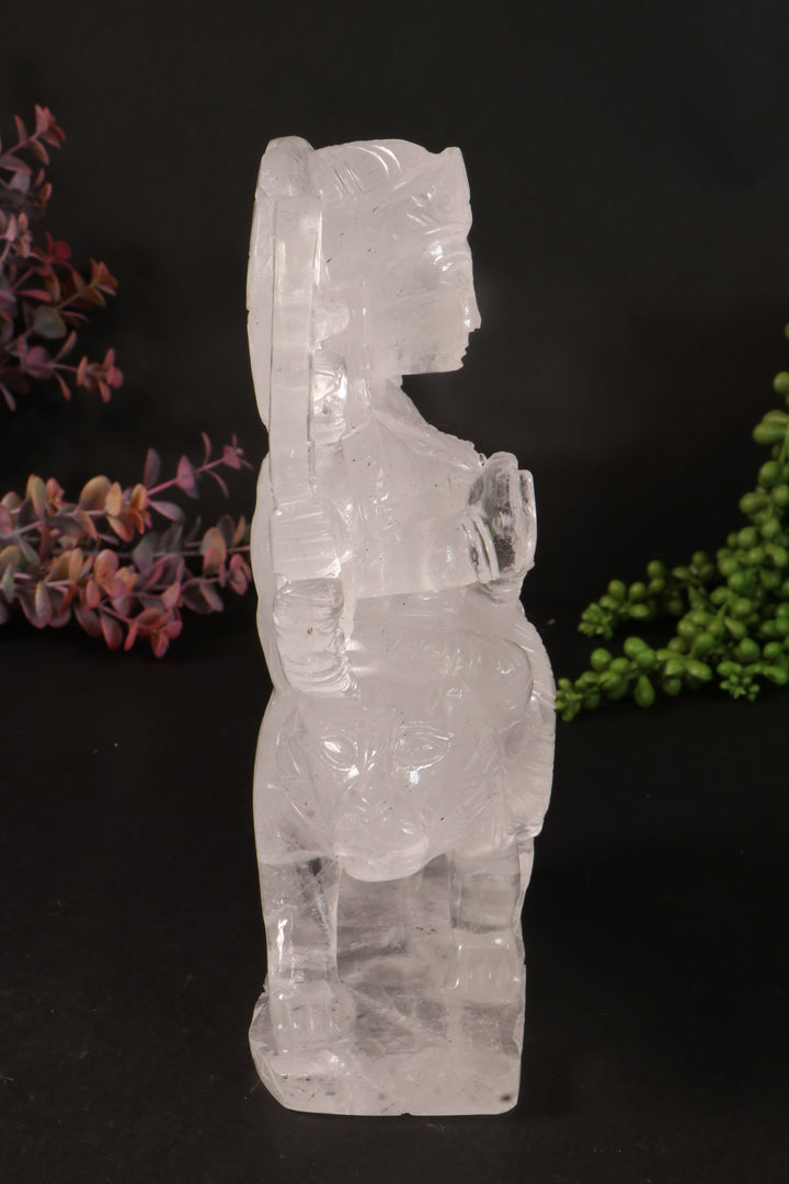 Quartz Durga Carving DM106