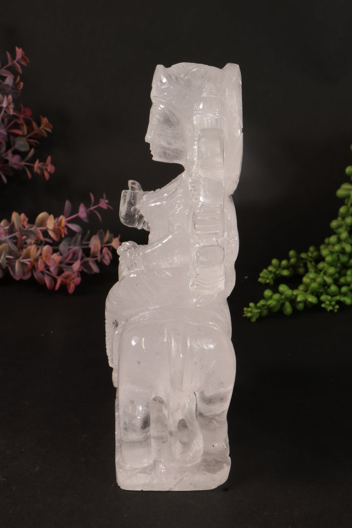 Quartz Durga Carving DM106