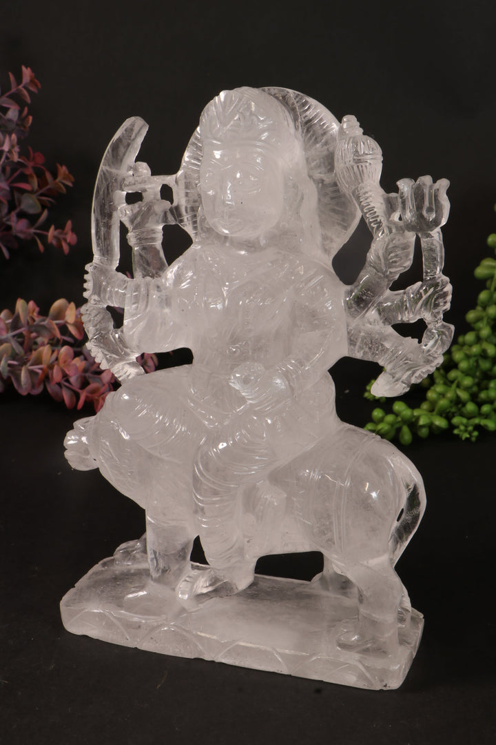 Quartz Durga Carving DM106
