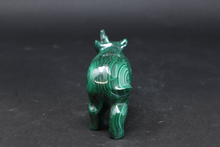 Malachite Rhinoceros Carving DM191