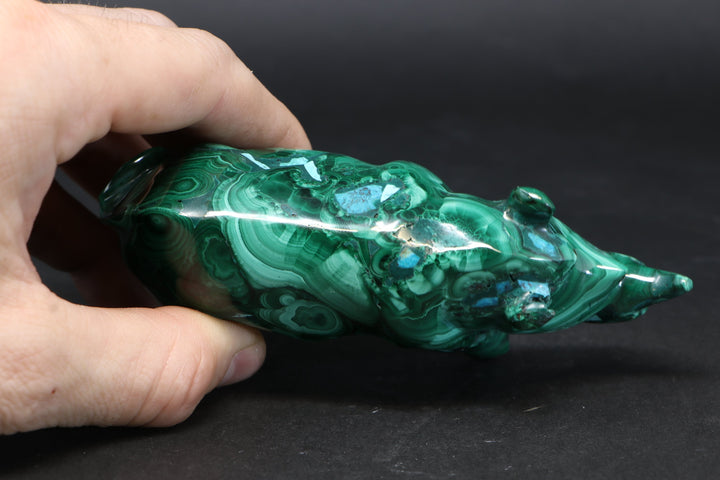 Malachite Rhinoceros Carving DM195