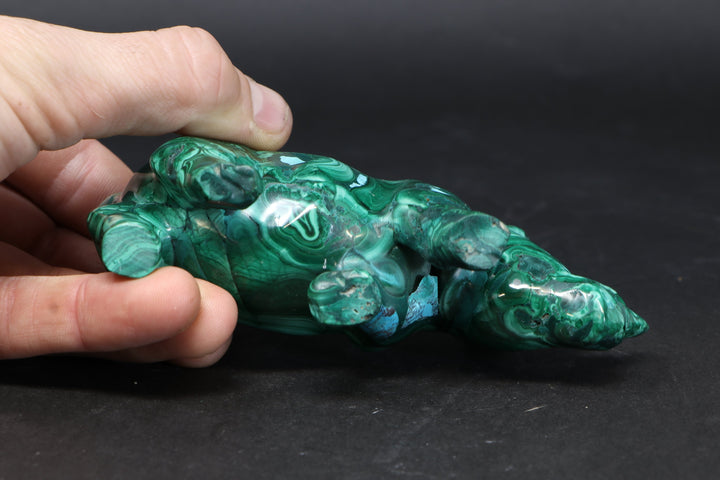 Malachite Rhinoceros Carving DM195