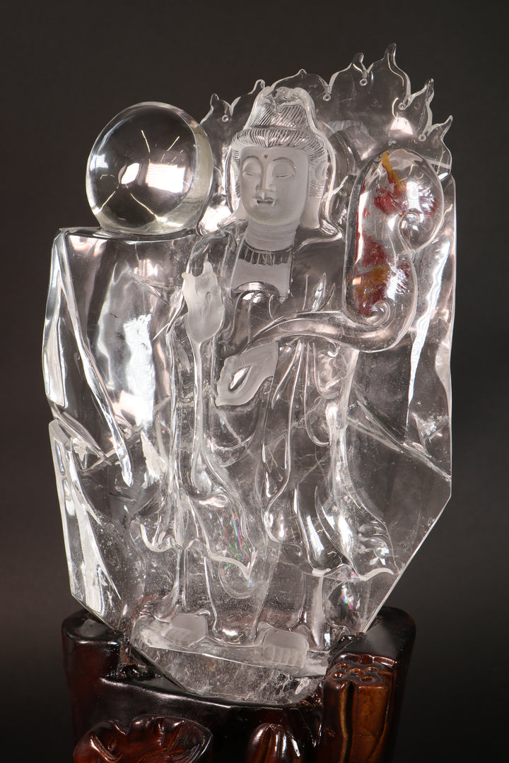 Quartz Quan Yin Carving DM226