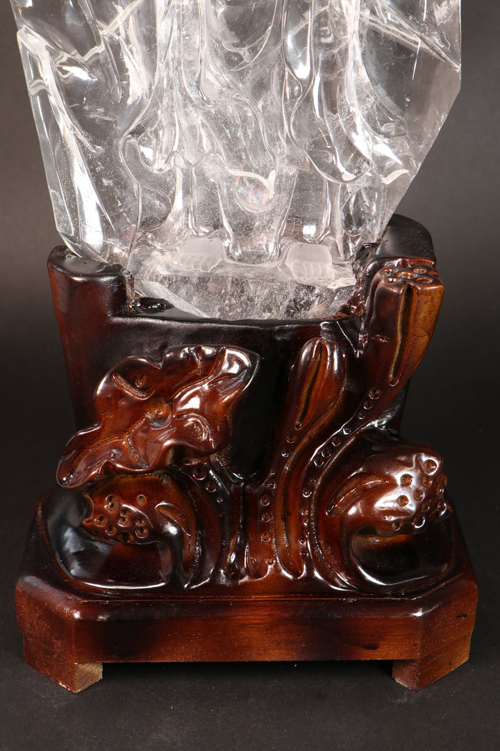 Quartz Quan Yin Carving DM226