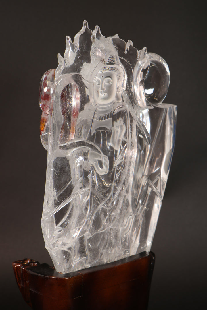Quartz Quan Yin Carving DM226