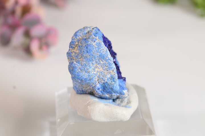 Russian Azurite Geode Half DM358