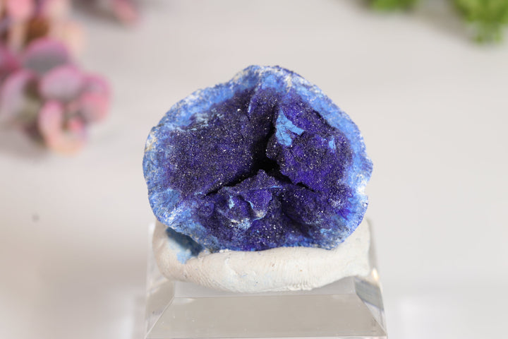 Russian Azurite Geode Half DM359