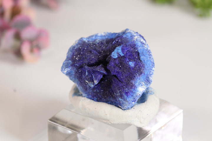 Russian Azurite Geode Half DM359