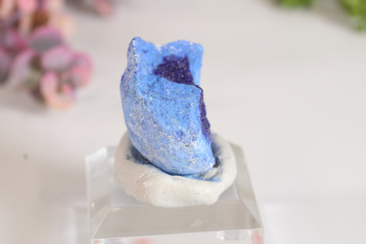 Russian Azurite Geode Half DM360