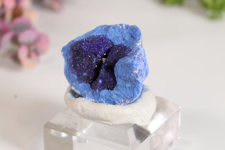 Russian Azurite Geode Half DM360