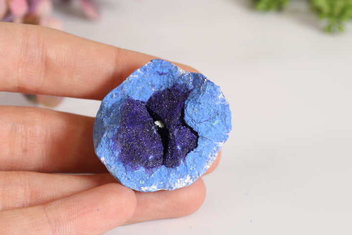 Russian Azurite Geode Half DM360
