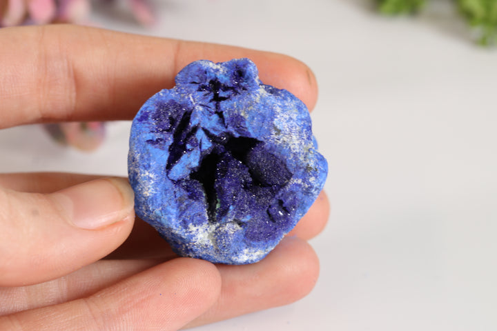 Russian Azurite Geode Half DM361