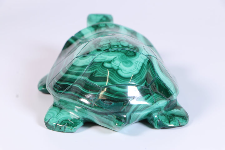 Malachite Turtle Carving DM454