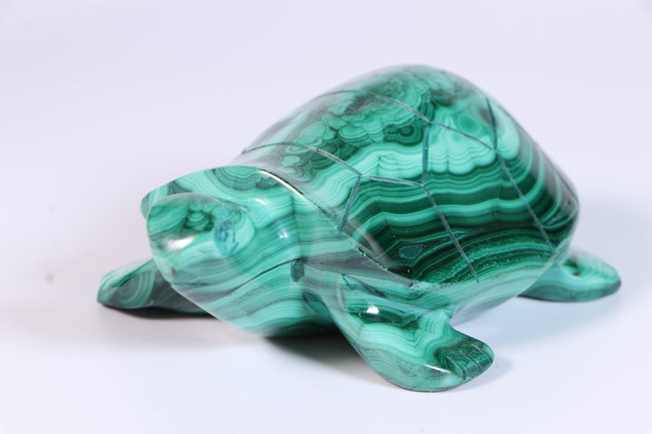 Malachite Turtle Carving DM454
