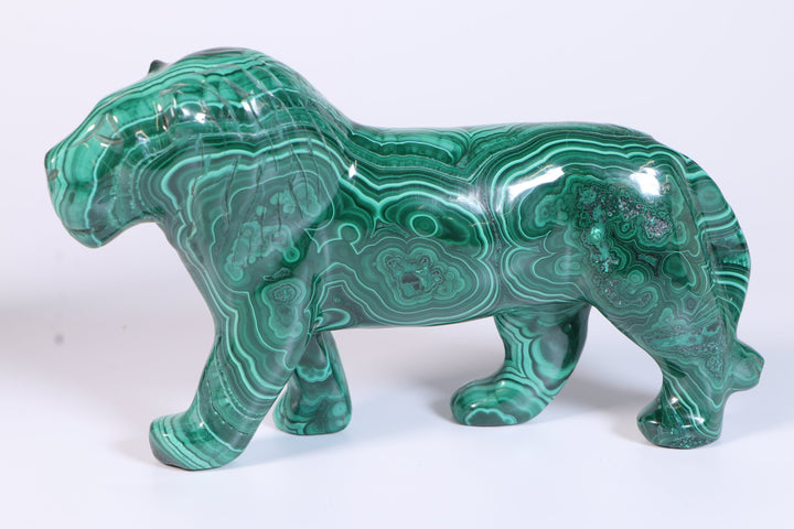 Malachite Lion Carving DM458