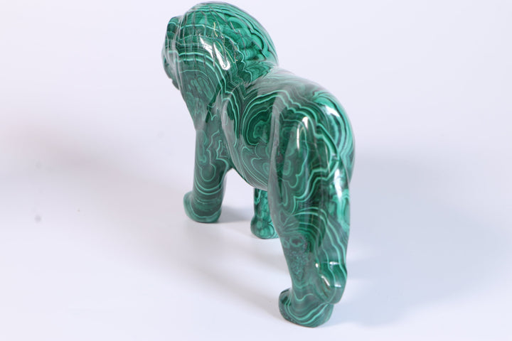 Malachite Lion Carving DM458
