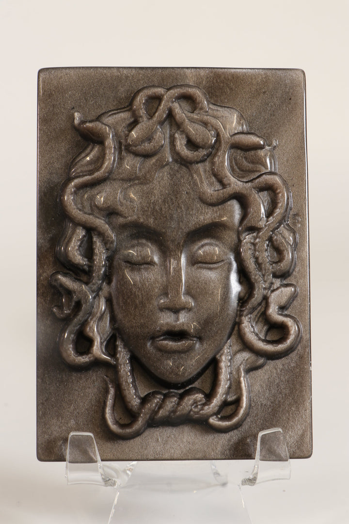 Silver Sheen Obsidian Medusa DM519