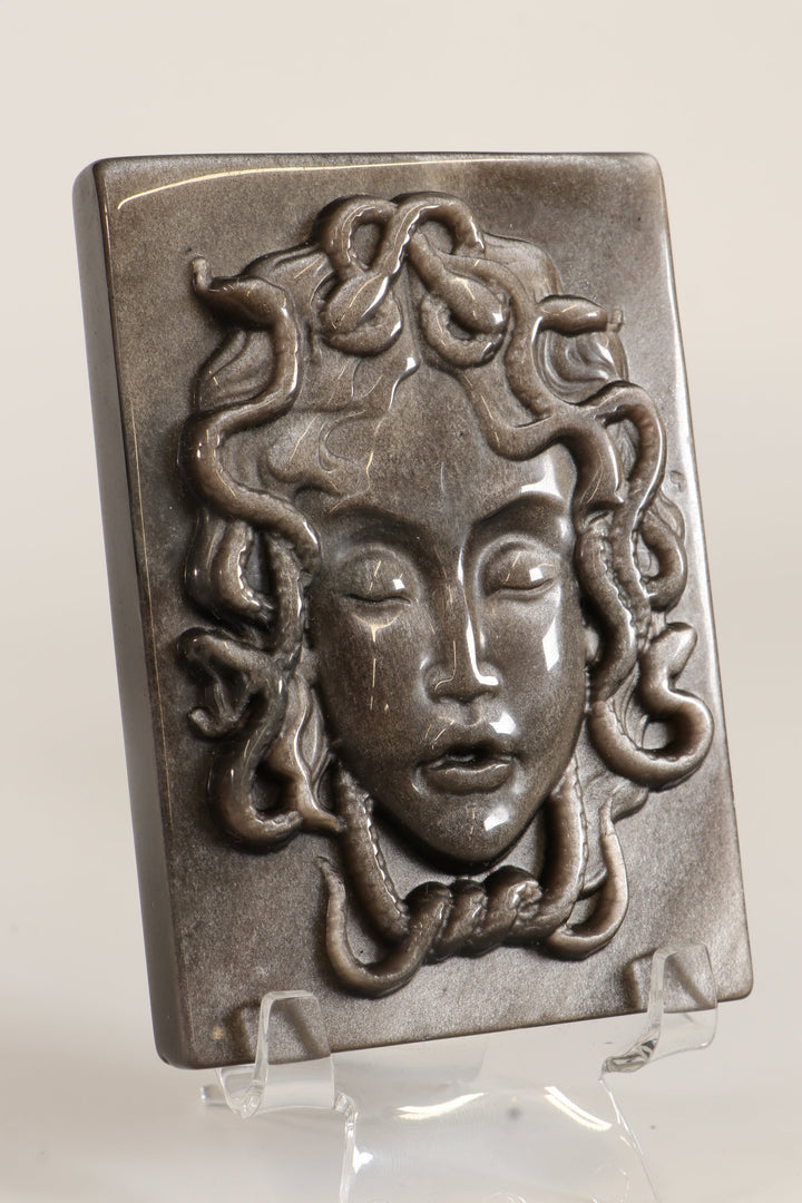 Silver Sheen Obsidian Medusa DM519