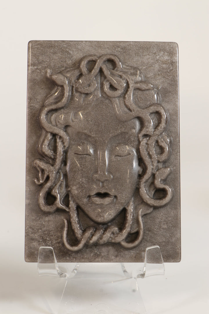 Silver Sheen Obsidian Medusa DM524