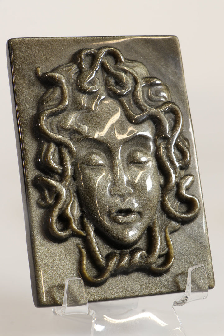 Gold Sheen Obsidian Medusa DM529