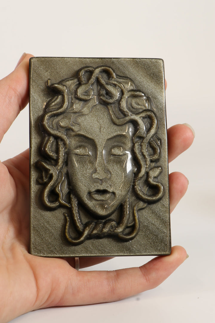 Gold Sheen Obsidian Medusa DM529