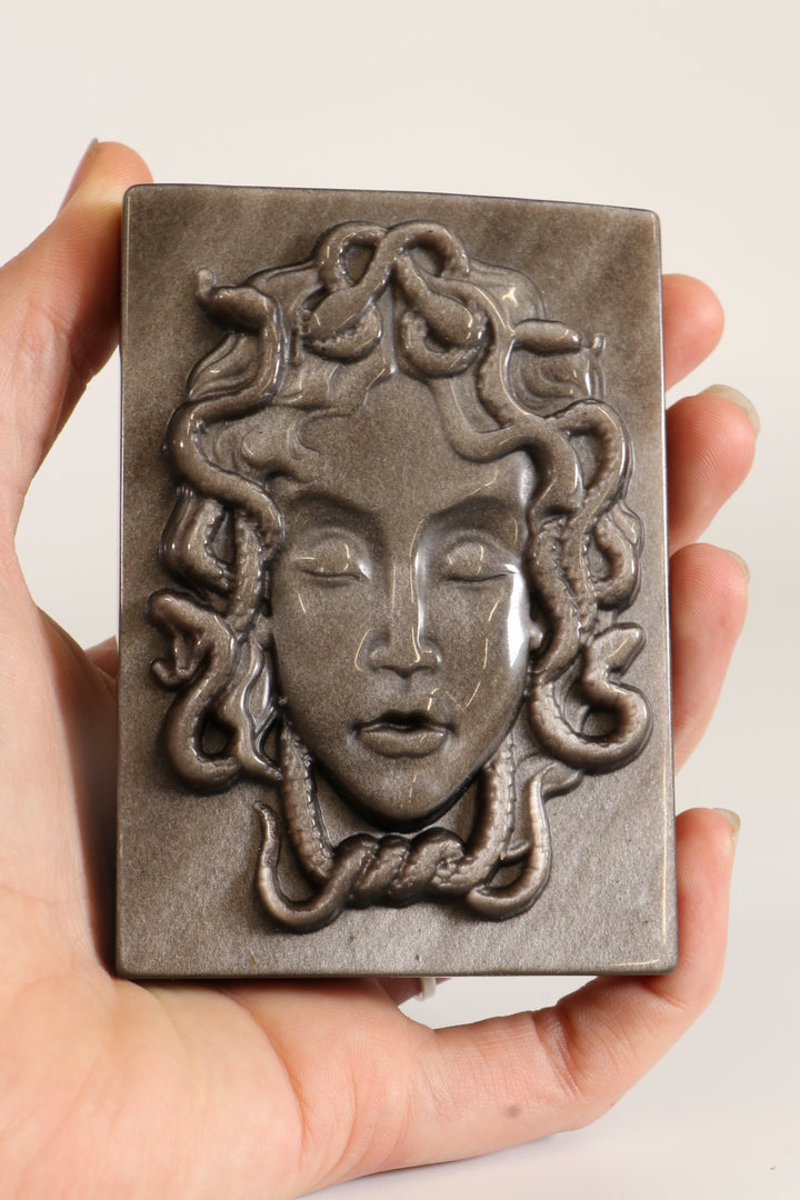Silver Sheen Obsidian Medusa DM534