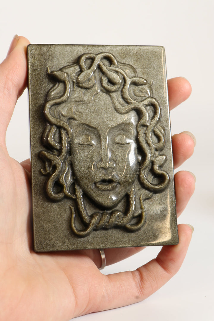 Gold Sheen Obsidian Medusa DM537