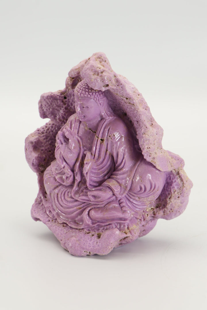 Phosphosiderite Buddha Carving DM653