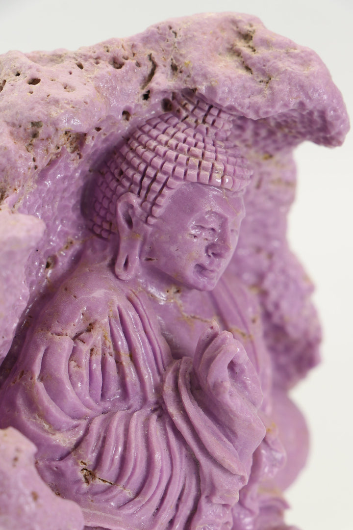 Phosphosiderite Buddha Carving DM653