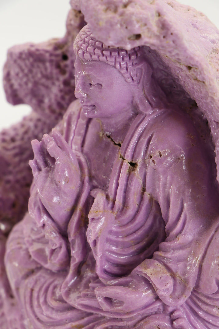 Phosphosiderite Buddha Carving DM653