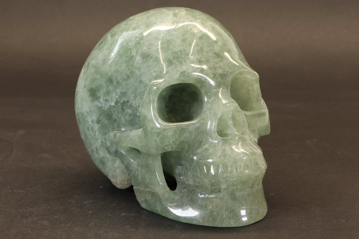 Green Aventurine Skull Carving DM915