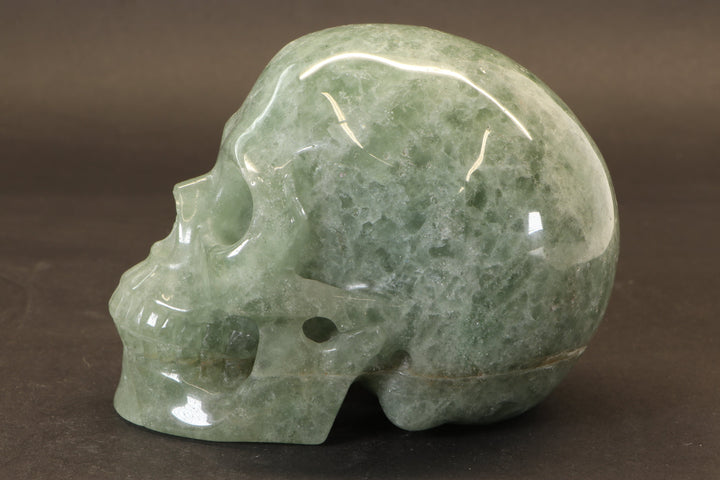 Green Aventurine Skull Carving DM915