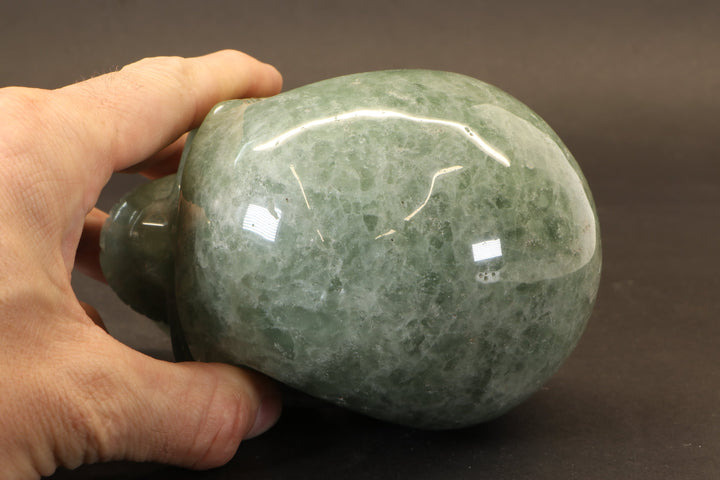 Green Aventurine Skull Carving DM915