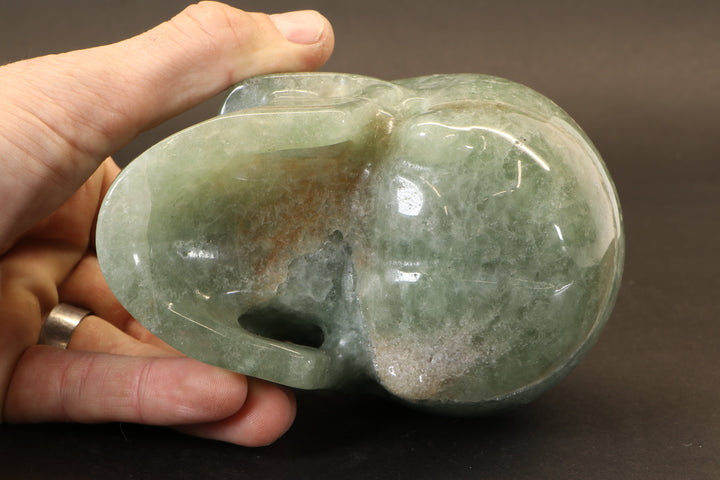 Green Aventurine Skull Carving DM915